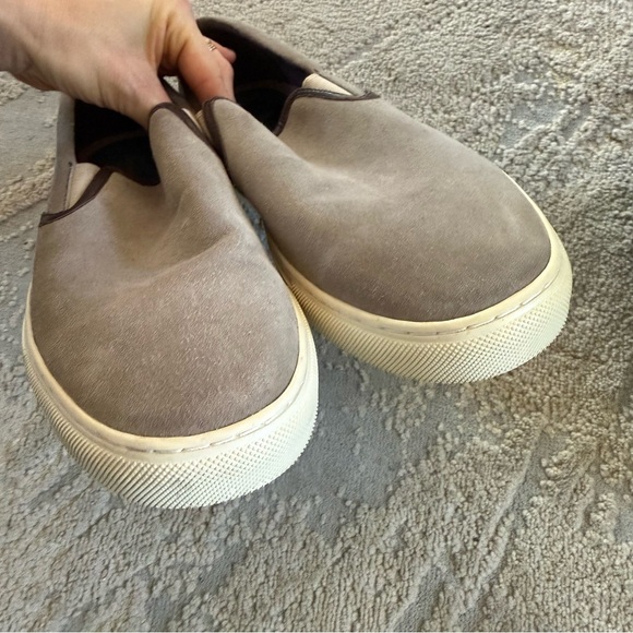 Blake McKay Slip On Loafer Sneaker gray Brown Leather Elastic Side 11.5 - Picture 8 of 11